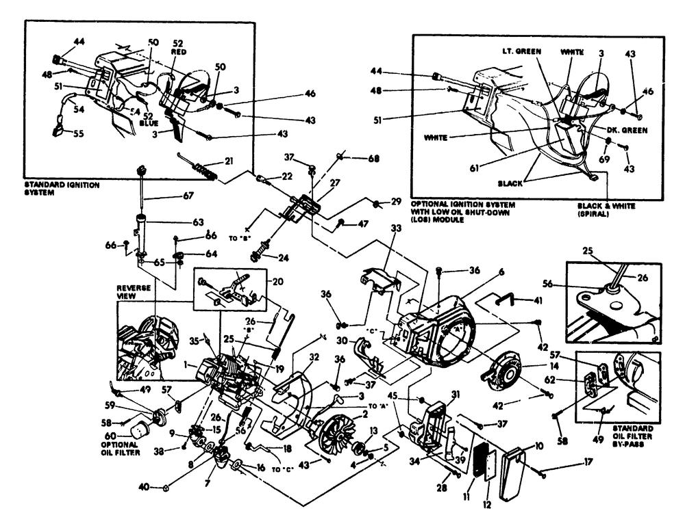 Engine Diagram and Parts List for 9802-0-MC  Briggs and Stratton Generator